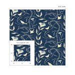 140090WR Birdsong peel and stick wallpaper scale from Elana Gabrielle
