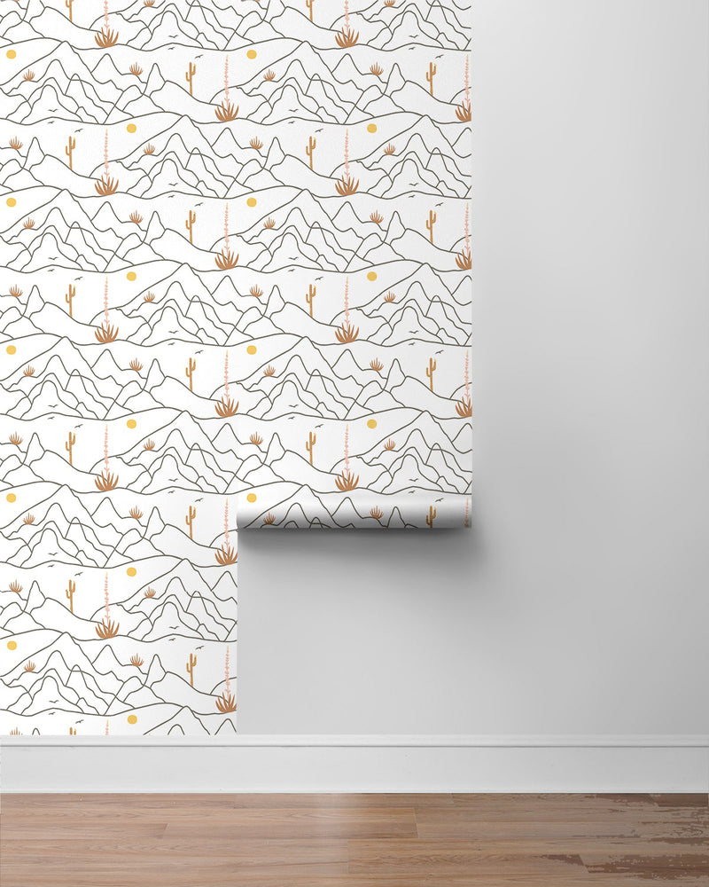 140100WR Desert Afternoon peel and stick wallpaper roll from Elana Gabrielle