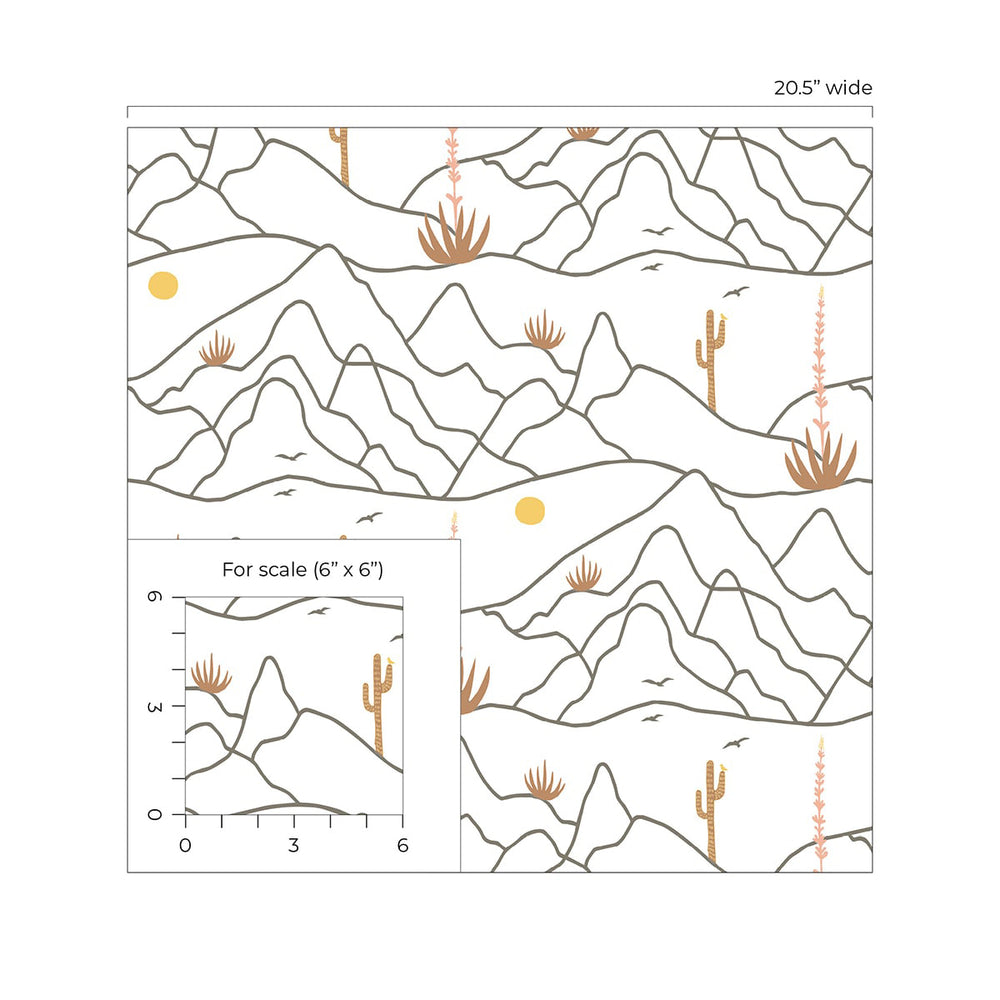 
                  
                    140100WR Desert Afternoon peel and stick wallpaper scale from Elana Gabrielle
                  
                