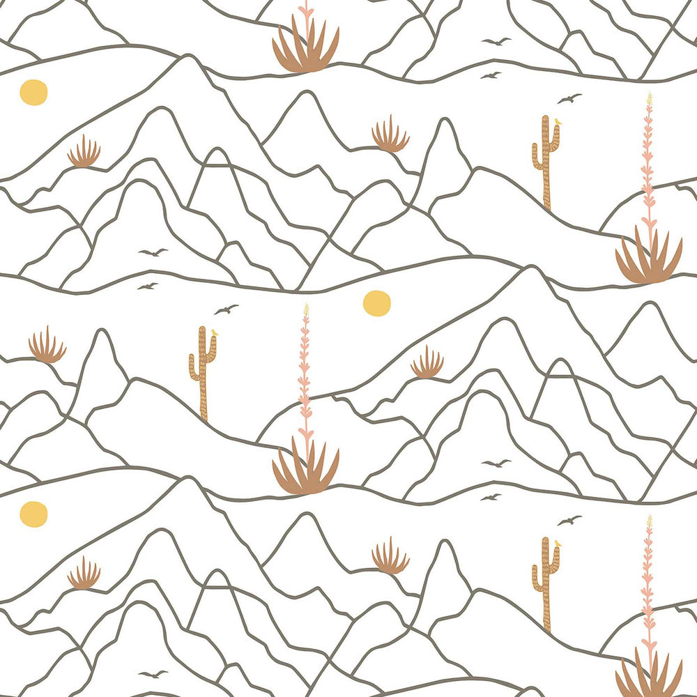 140100WR Desert Afternoon peel and stick wallpaper from Elana Gabrielle