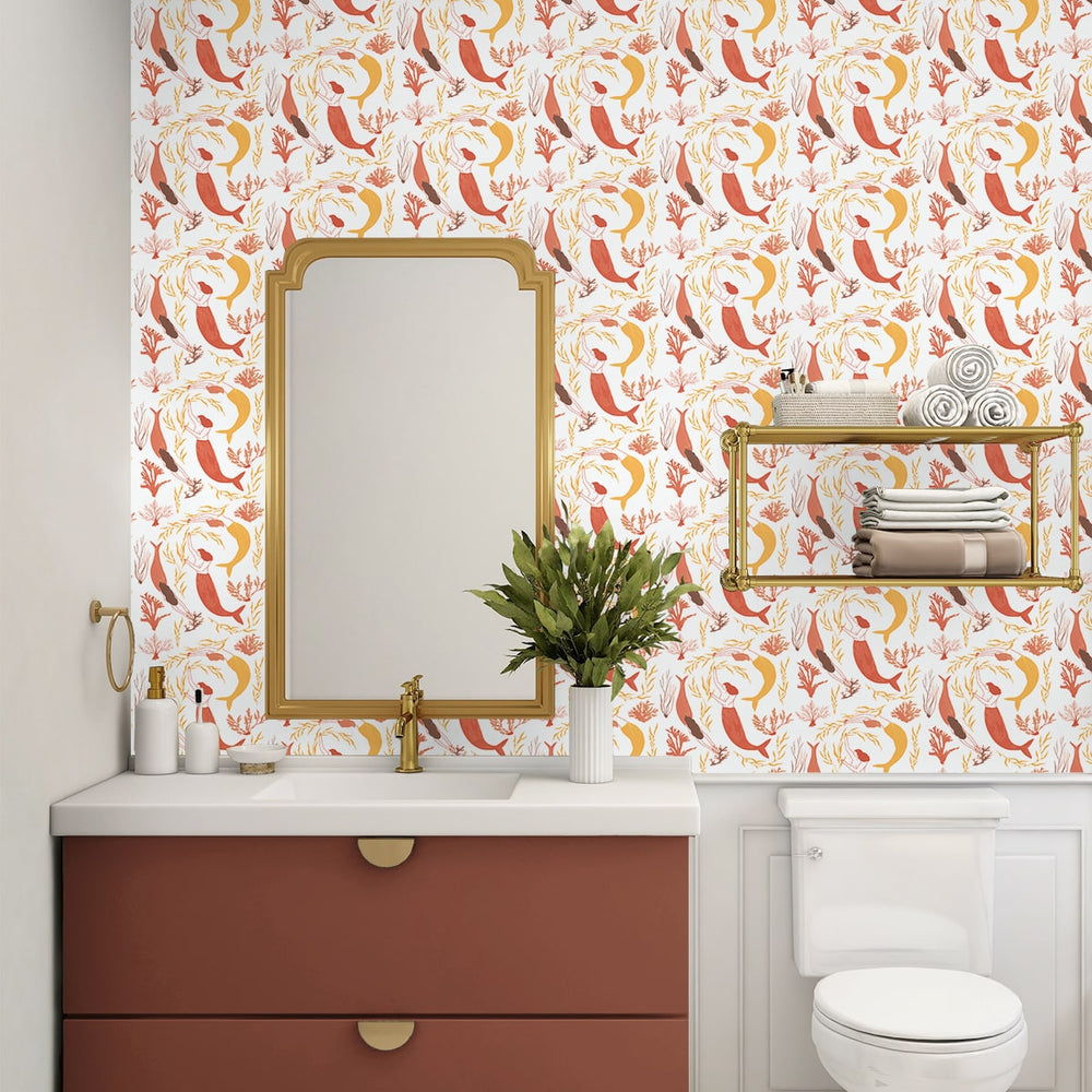 
                  
                    140110WR Muses peel and stick wallpaper bathroom from Elana Gabrielle
                  
                
