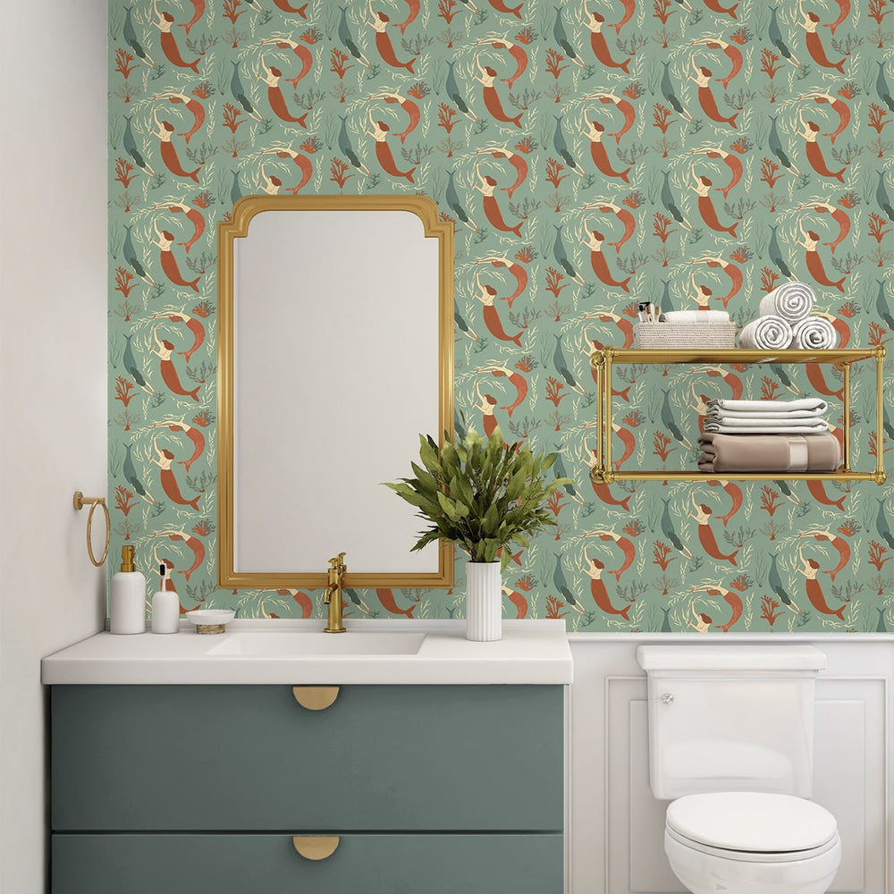 
                  
                    140111WR Muses peel and stick wallpaper bathroom from Elana Gabrielle
                  
                