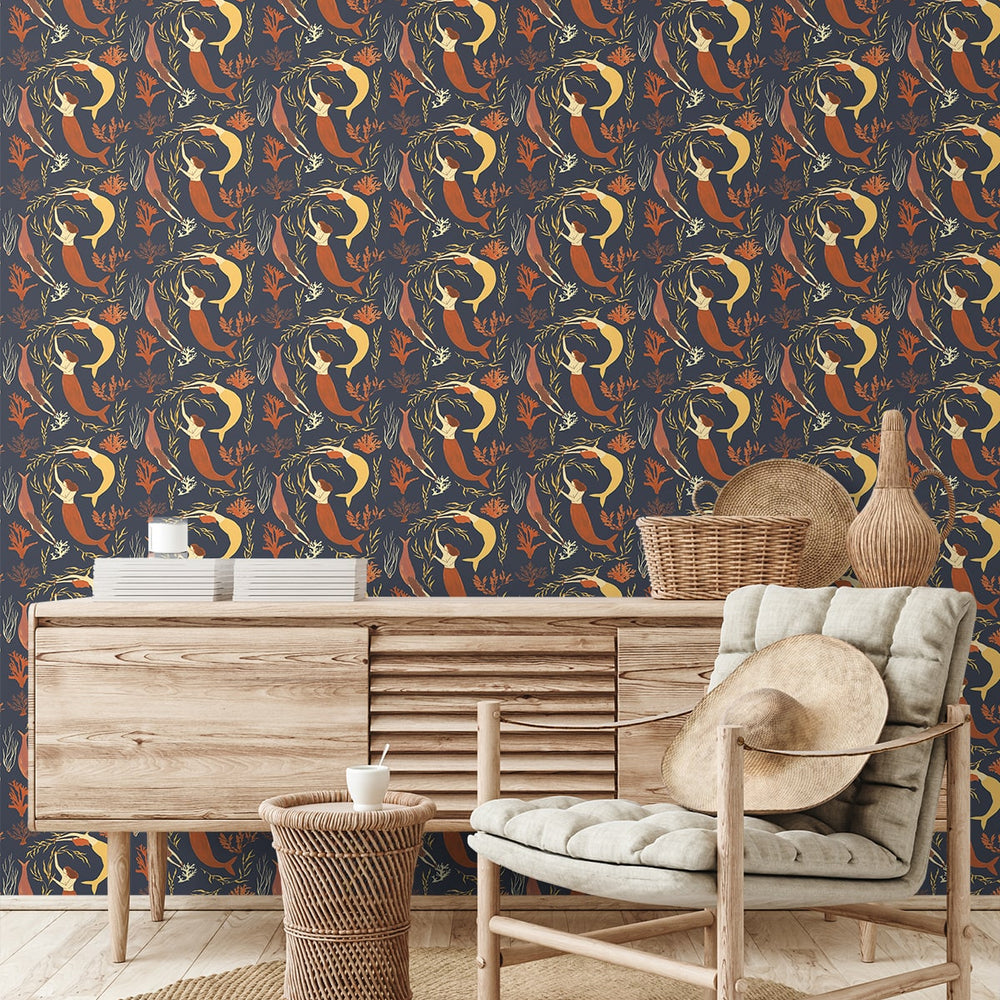 
                  
                    140112WR Muses peel and stick wallpaper living room from Elana Gabrielle
                  
                