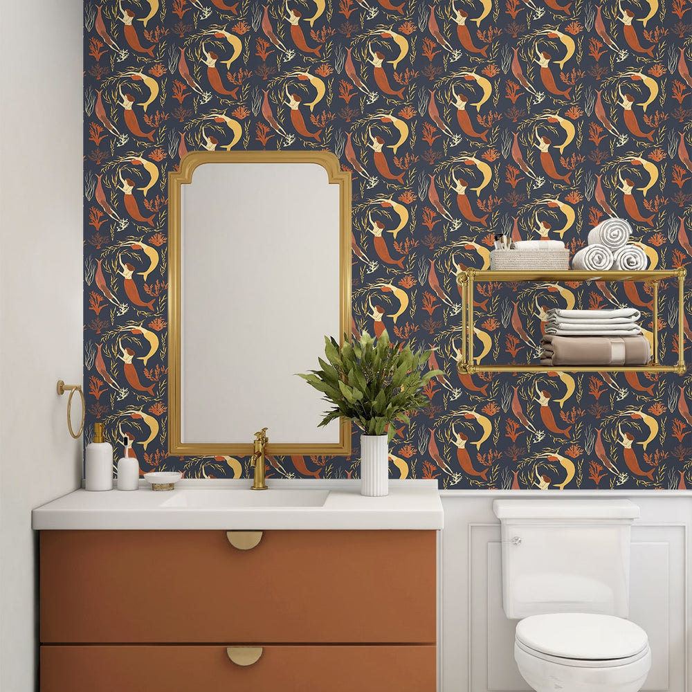 
                  
                    140112WR Muses peel and stick wallpaper bathroom from Elana Gabrielle
                  
                