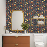 140112WR Muses peel and stick wallpaper bathroom from Elana Gabrielle