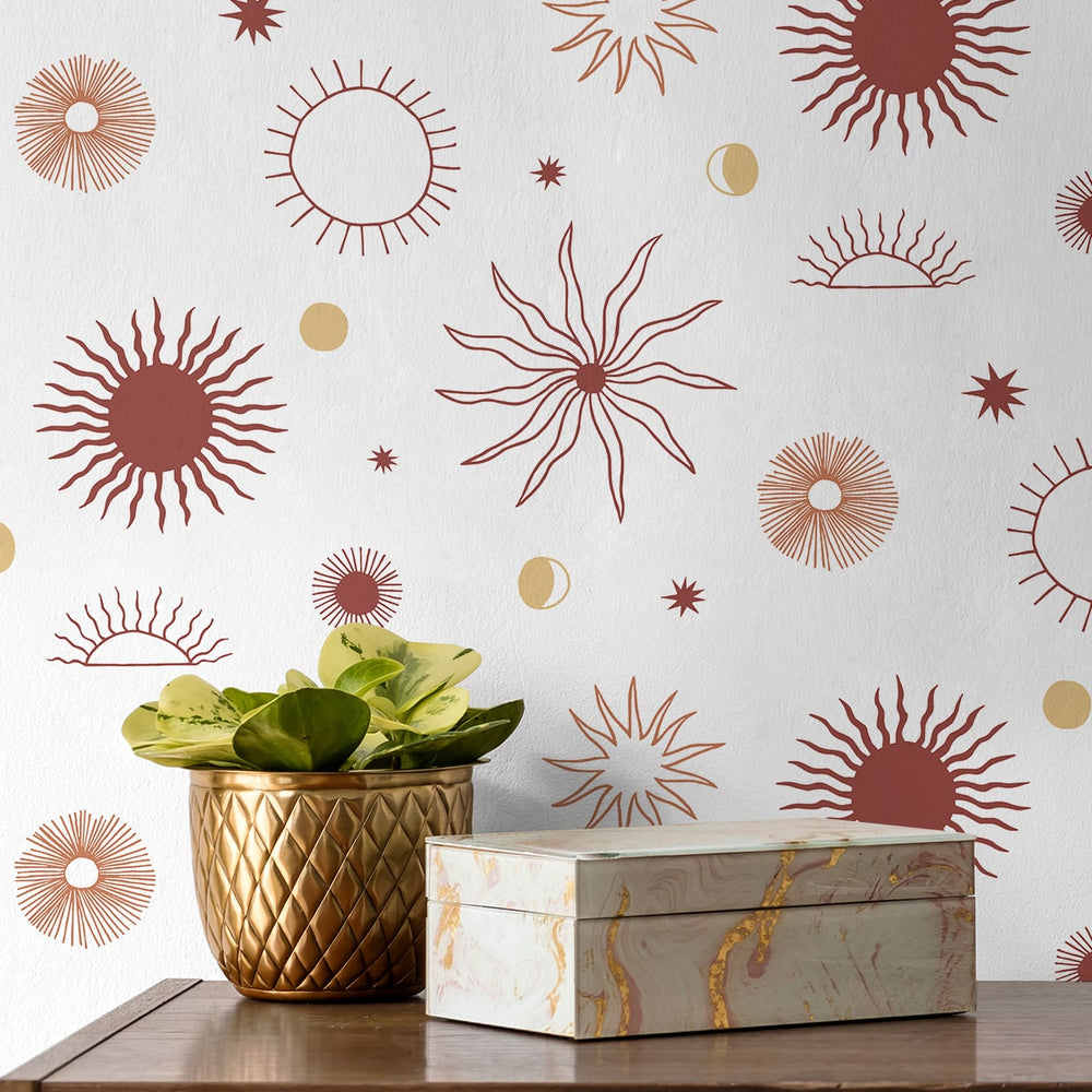 
                  
                    140120WR Sun Phases peel and stick wallpaper decor from Elana Gabrielle
                  
                