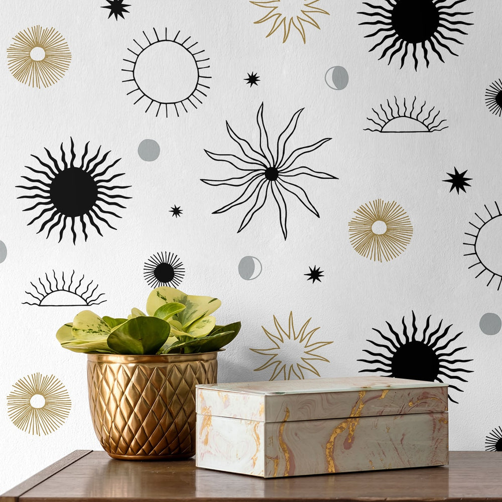 
                  
                    140122WR Sun Phases peel and stick wallpaper decor from Elana Gabrielle
                  
                