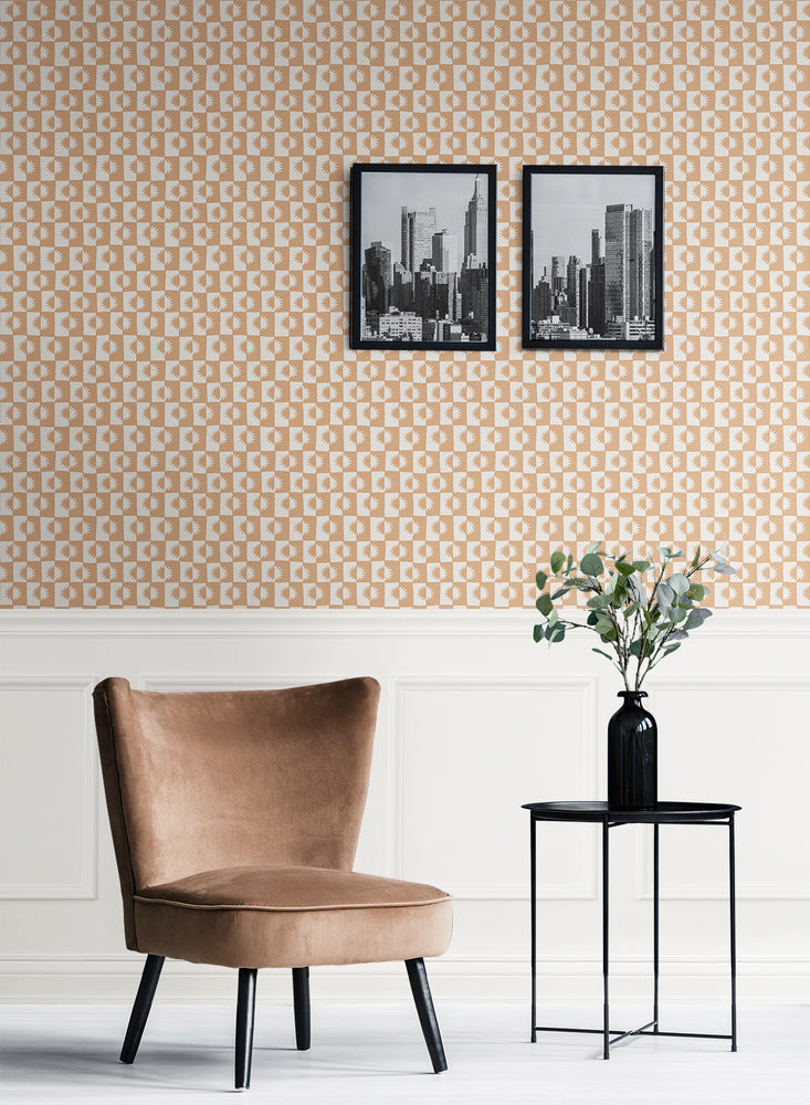 140132WR sunrise peel and stick wallpaper living room from Elana Gabrielle