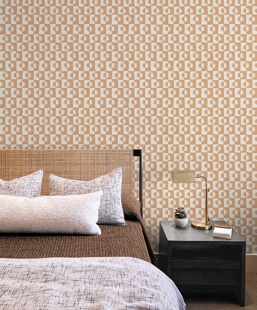 140132WR sunrise peel and stick wallpaper bedroom from Elana Gabrielle