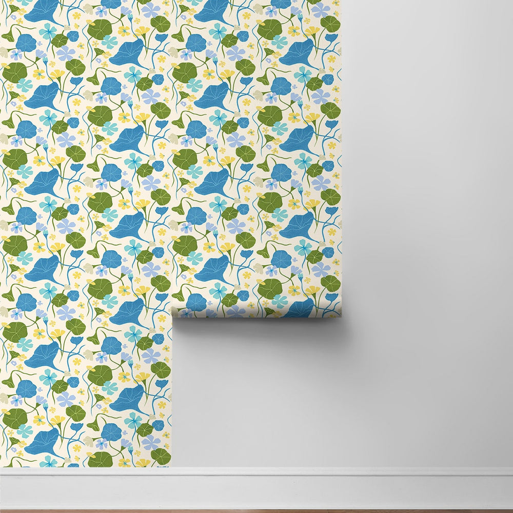 
                  
                    140141WR Nasturtiums floral peel and stick wallpaper roll from Elana Gabrielle
                  
                