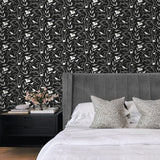 140150WR bird peel and stick wallpaper bedroom from Elana Gabrielle