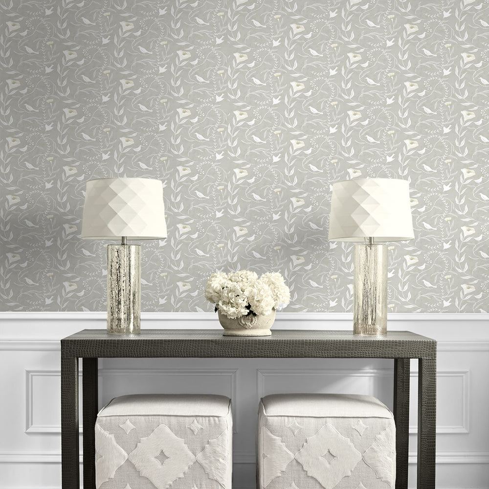 
                  
                    140151WR bird peel and stick wallpaper entryway from Elana Gabrielle
                  
                