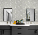 140151WR bird peel and stick wallpaper bathroom from Elana Gabrielle