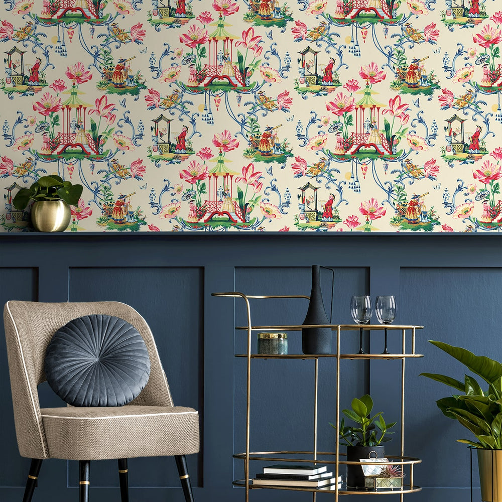 
                  
                    150100WR Chinoiserie peel and stick wallpaper from Harrison Howard
                  
                