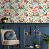 150100WR Chinoiserie peel and stick wallpaper from Harrison Howard