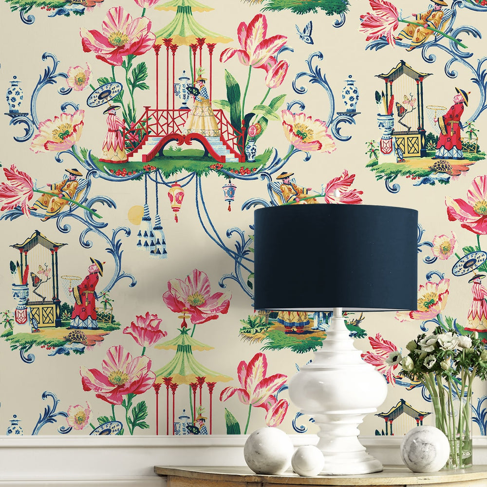 
                  
                    150100WR Chinoiserie peel and stick wallpaper decor from Harrison Howard
                  
                
