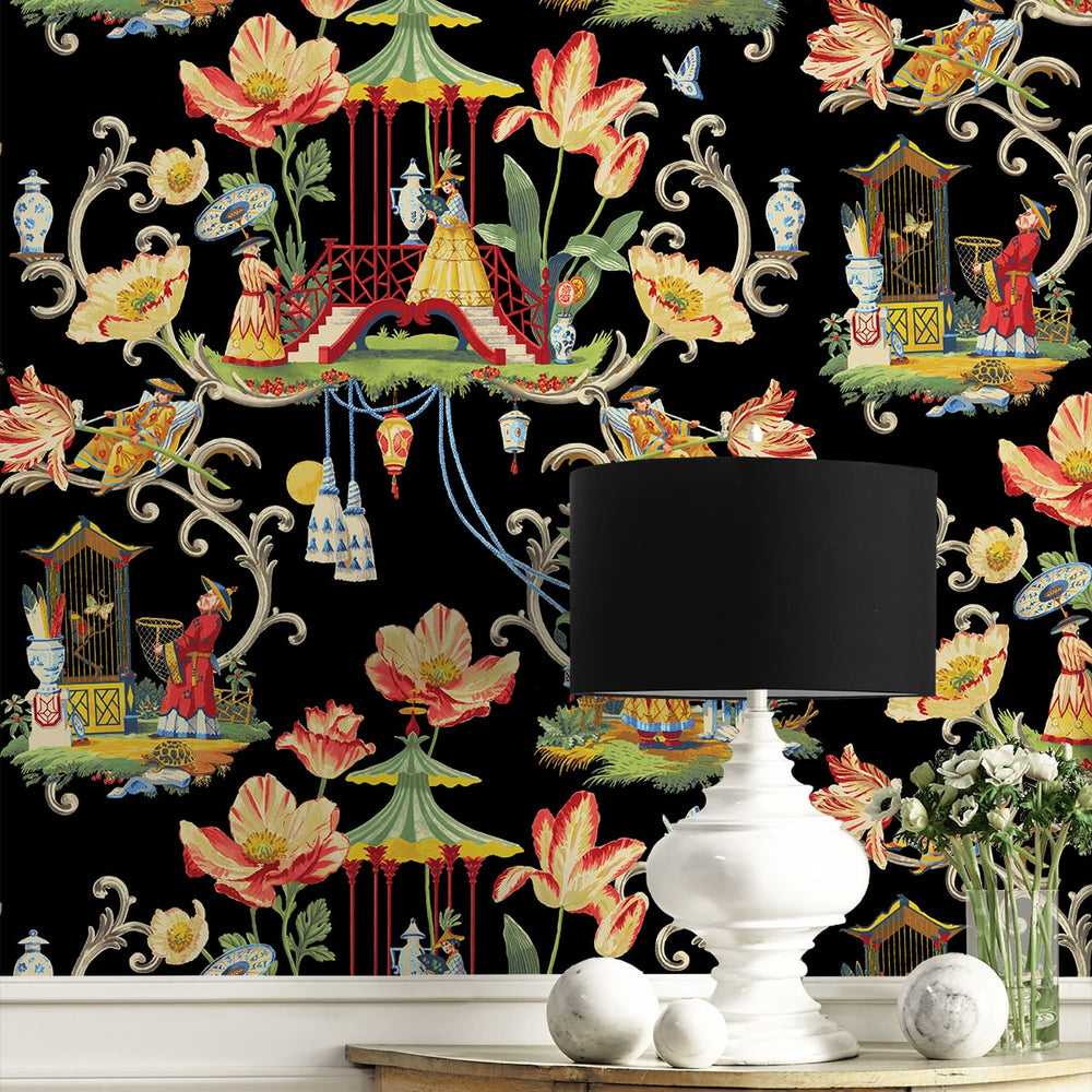 
                  
                    150101WR Chinoiserie peel and stick wallpaper decor from Harrison Howard
                  
                