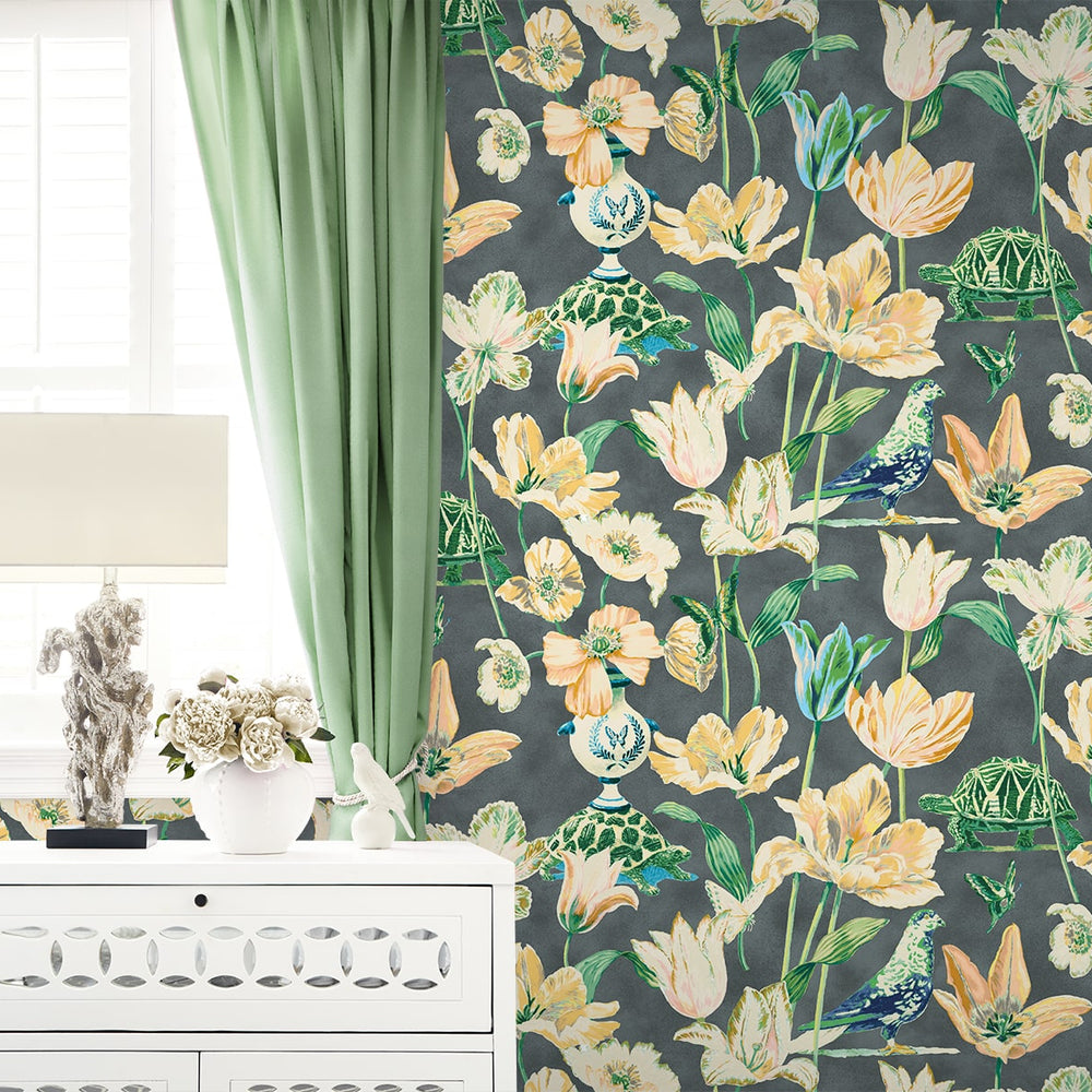 
                  
                    150112WR floral peel and stick wallpaper decor from Harrison Howard
                  
                