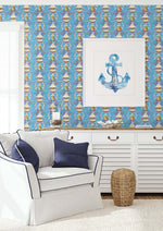 150121WR beach peel and stick wallpaper living room from Harrison Howard