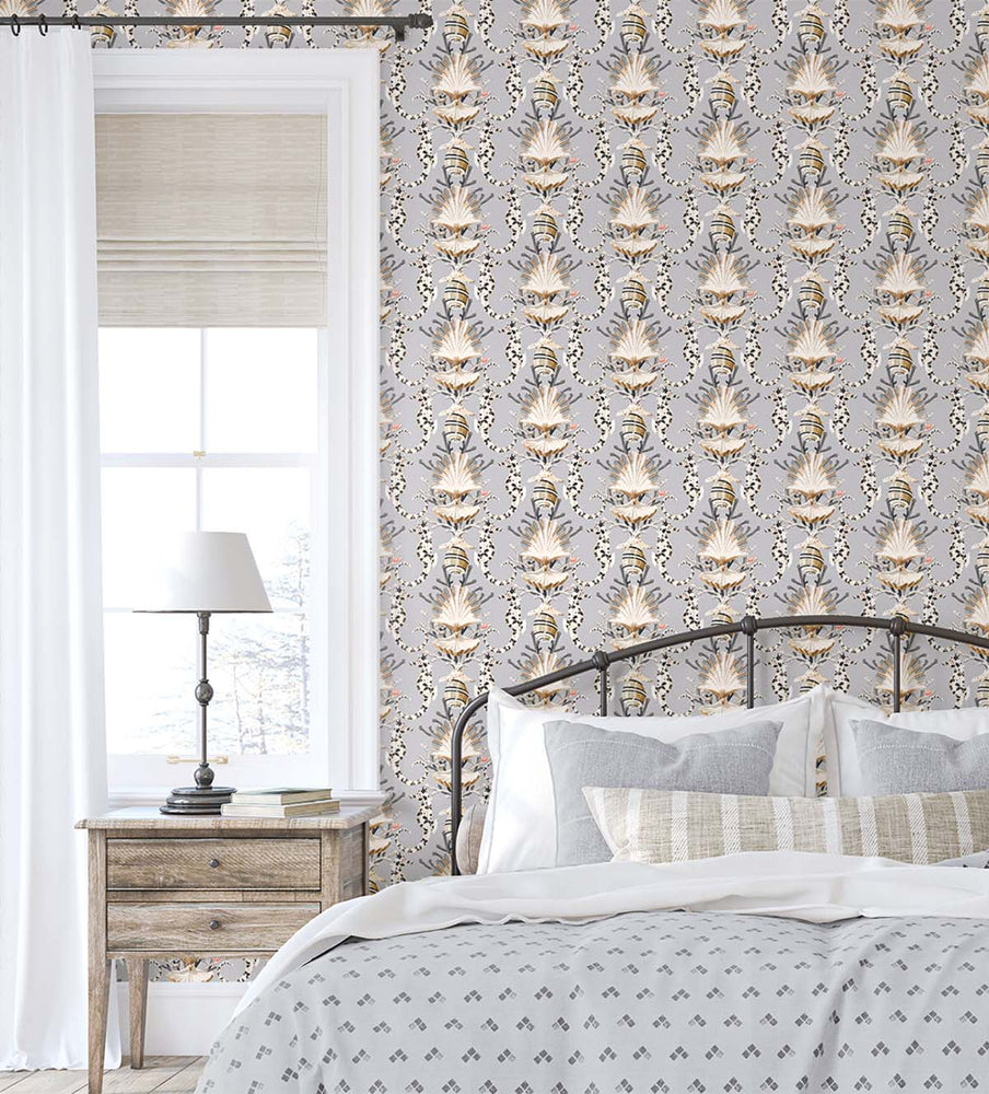 150122WR beach peel and stick wallpaper bedroom from Harrison Howard