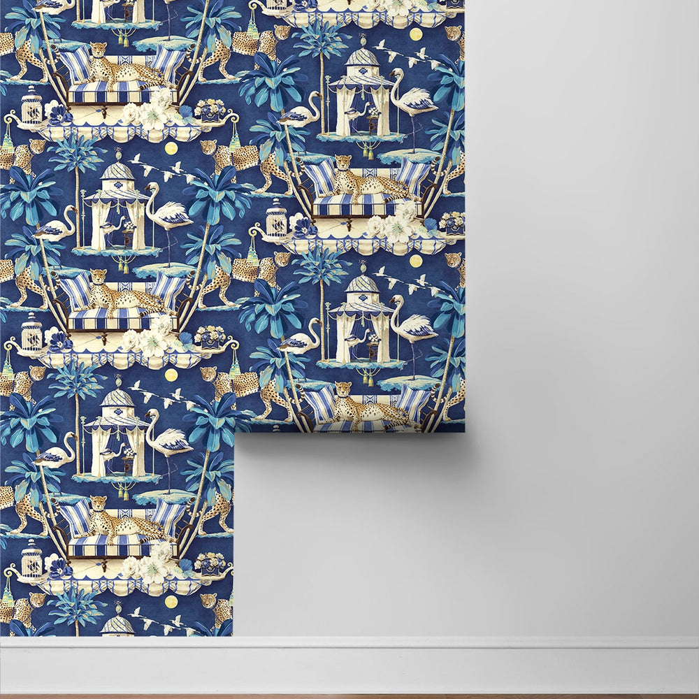 
                  
                    150131WR Night in India Leopard peel and stick wallpaper roll from Harrison Howard
                  
                