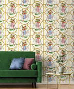 150160WR Harrison Howard Before the Raj peel and stick wallpaper living room