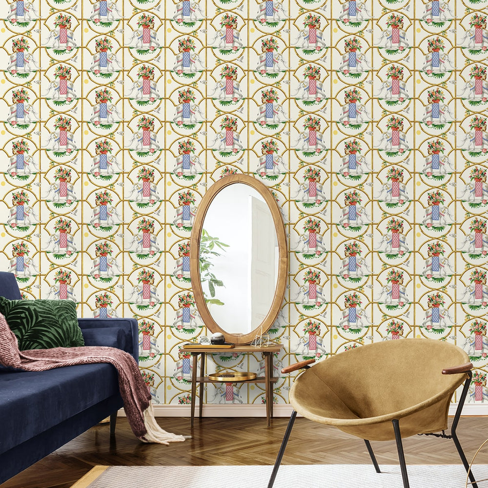 
                  
                    150160WR Harrison Howard Before the Raj peel and stick wallpaper family room
                  
                