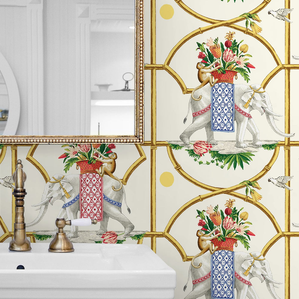 
                  
                    150160WR Harrison Howard Before the Raj peel and stick wallpaper bathroom
                  
                