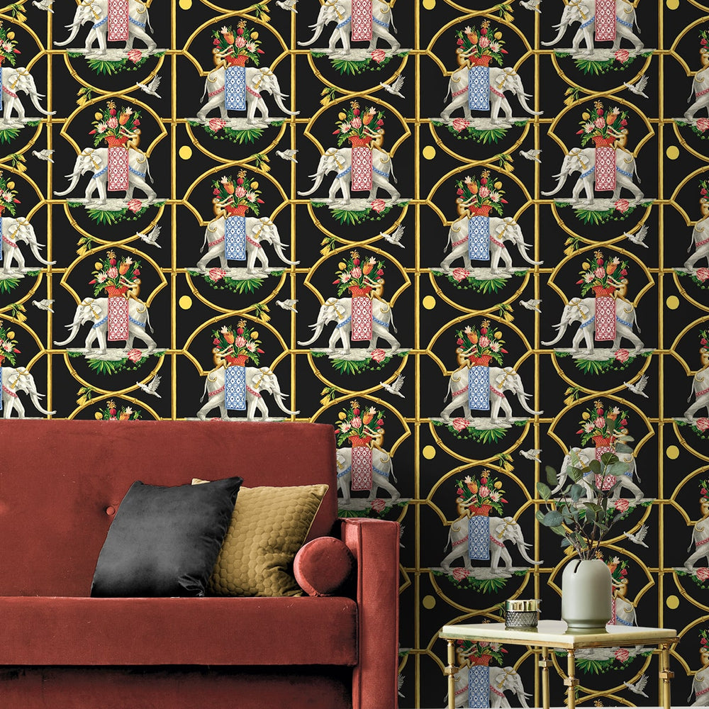 
                  
                    150162WR Harrison Howard Before the Raj peel and stick wallpaper living room
                  
                