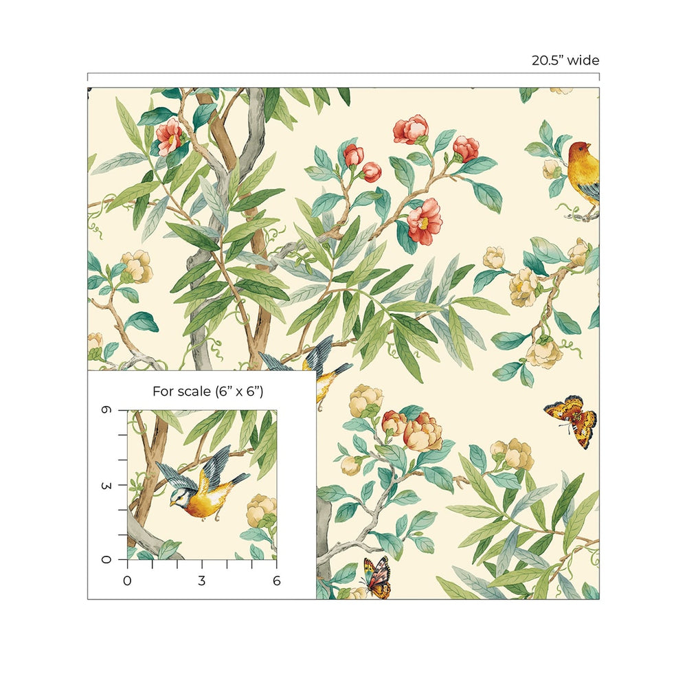 
                  
                    160020WR chinoiserie peel and stick wallpaper scale from Surface Style
                  
                