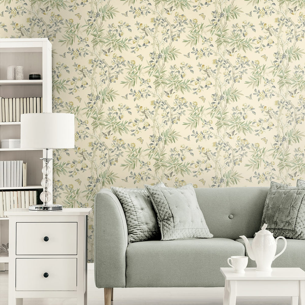 
                  
                    160021WR chinoiserie peel and stick wallpaper living room from Surface Style
                  
                