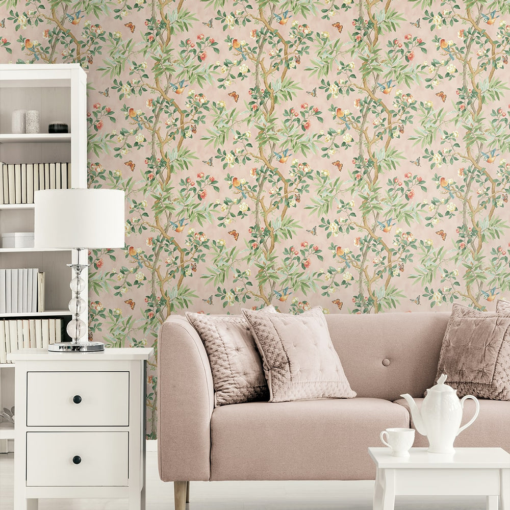 
                  
                    160022WR chinoiserie peel and stick wallpaper living room from Surface Style
                  
                