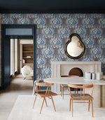 160041WR1 Tiger Eye peel and stick wallpaper dining room from Surface Style