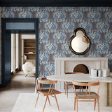 160041WR1 Tiger Eye peel and stick wallpaper dining room from Surface Style