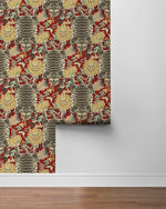 160042WR1 Tiger Eye peel and stick wallpaper roll from Surface Style