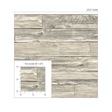 160090WR faux wood peel and stick wallpaper scale from Surface Style