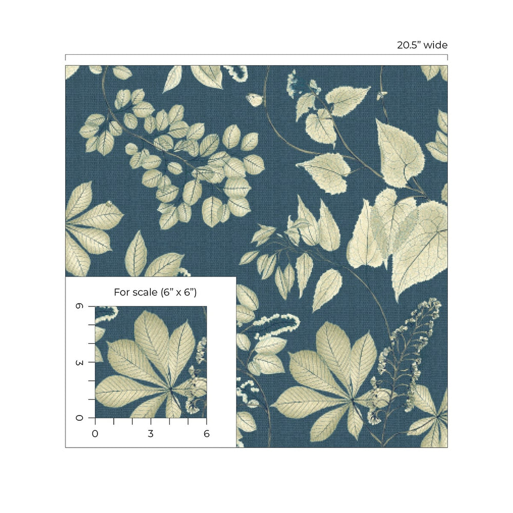 
                  
                    160120WR leaf peel and stick wallpaper scale from Surface Style
                  
                
