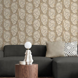 160131WR face peel and stick wallpaper living room from Surface Style