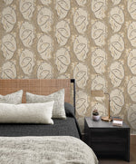 160131WR face peel and stick wallpaper bedroom from Surface Style