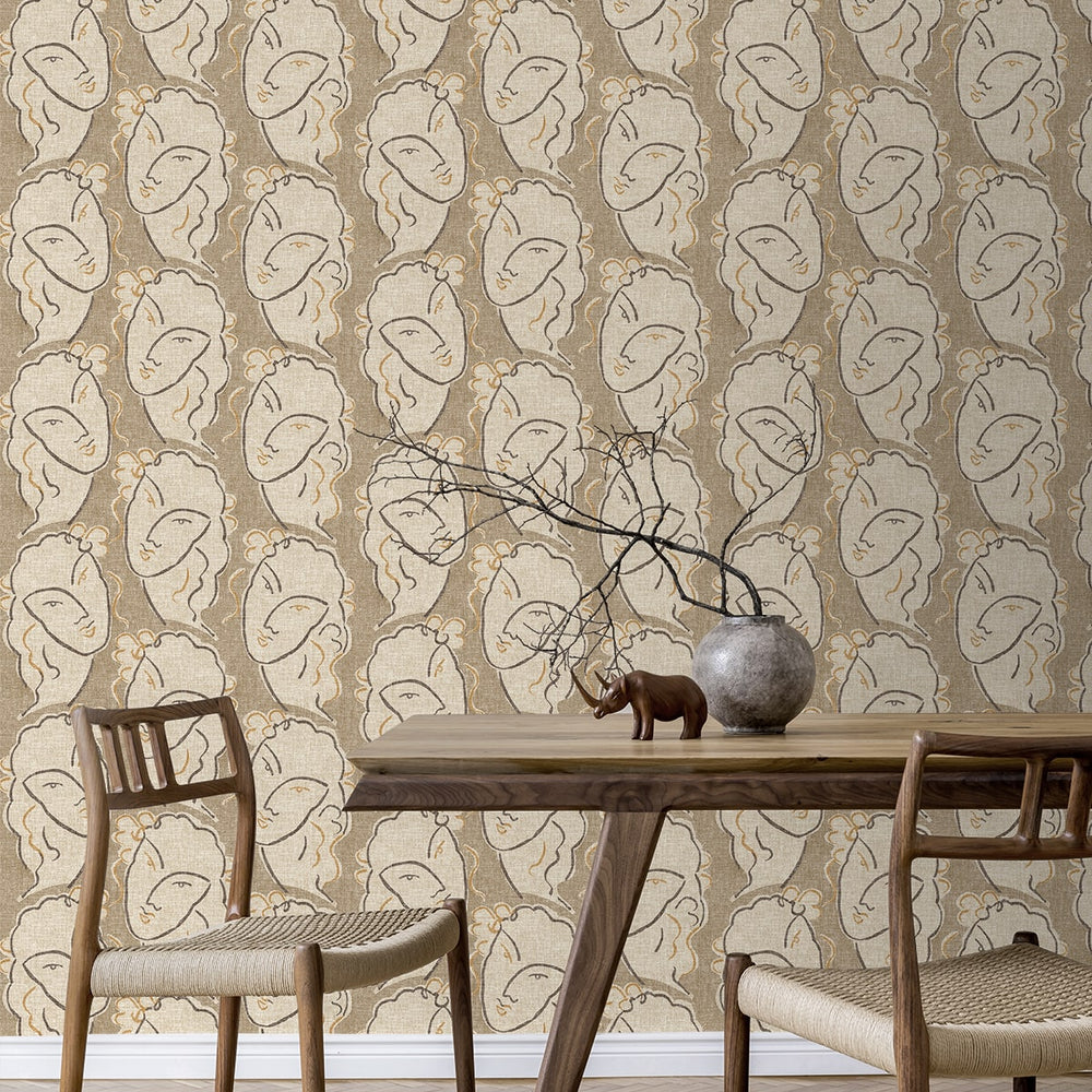 
                  
                    160131WR face peel and stick wallpaper dining room from Surface Style
                  
                