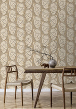 160131WR face peel and stick wallpaper dining room from Surface Style