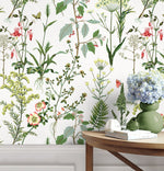 160140WR botanical peel and stick wallpaper decor from Surface Style