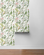160140WR botanical peel and stick wallpaper roll from Surface Style