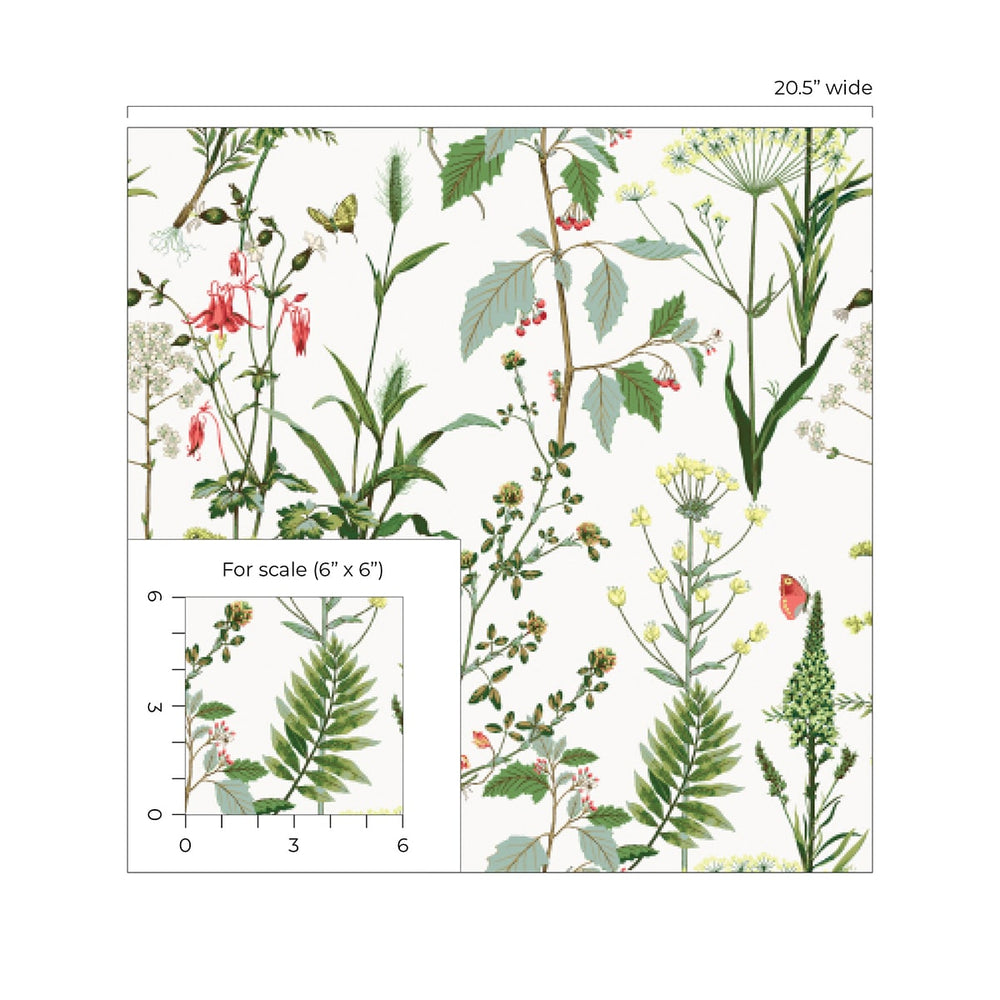 
                  
                    160140WR botanical peel and stick wallpaper scale from Surface Style
                  
                