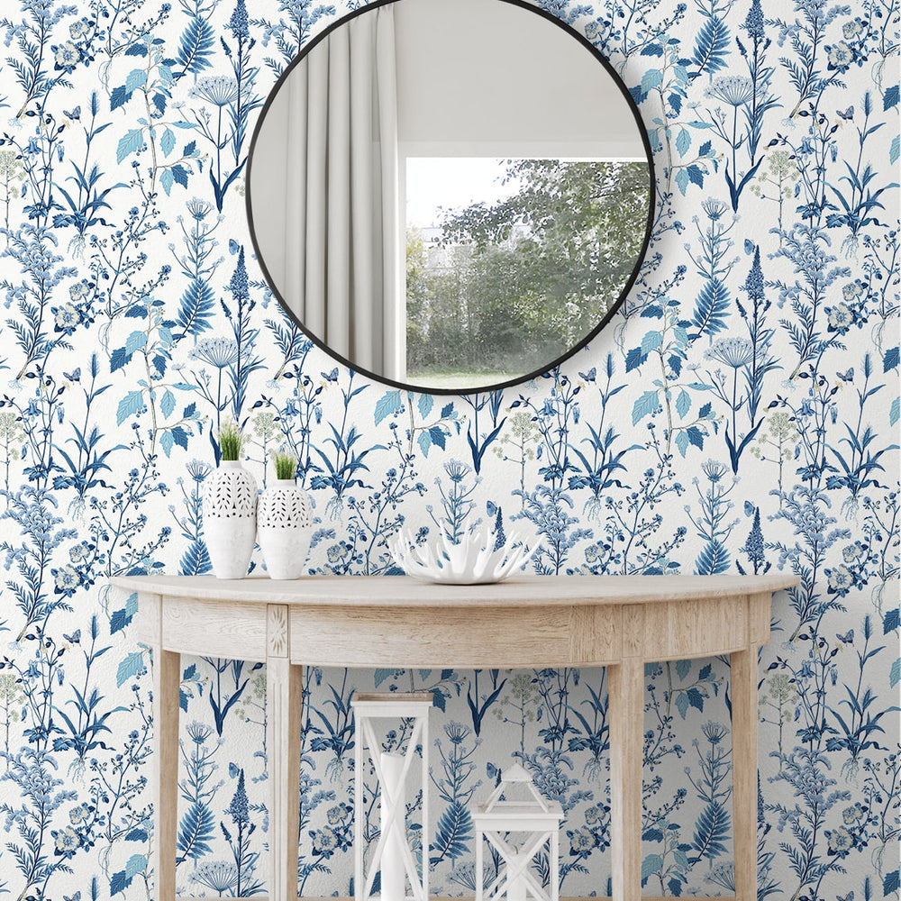 
                  
                    160141WR botanical peel and stick wallpaper entryway from Surface Style
                  
                