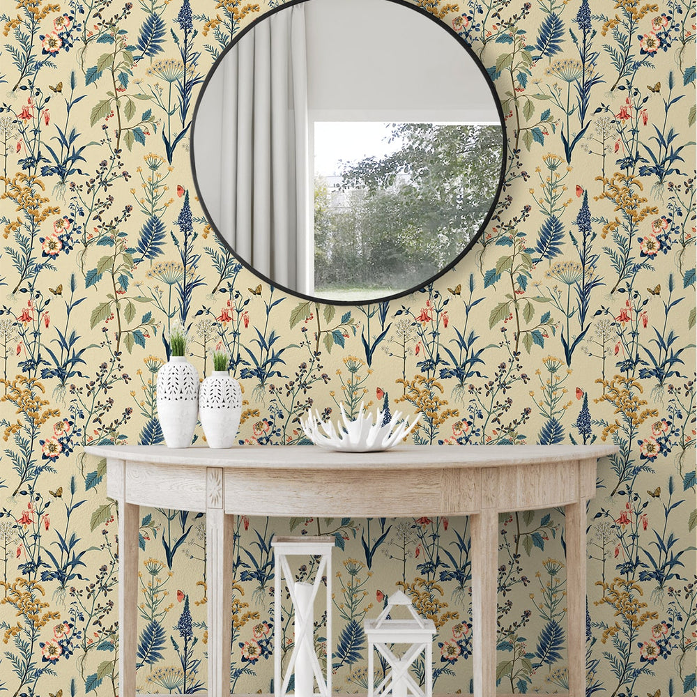 
                  
                    160142WR botanical peel and stick wallpaper entryway from Surface Style
                  
                