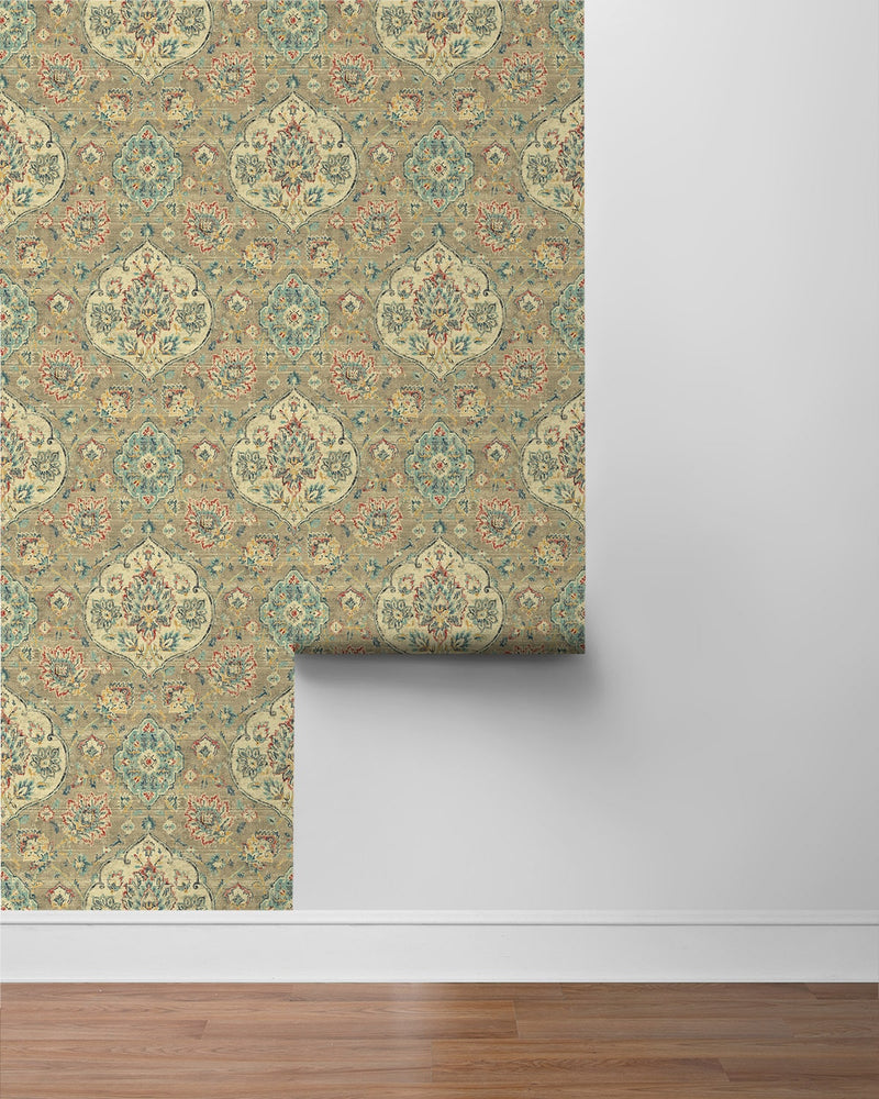 160151WR Caspian vintage peel and stick wallpaper roll from Surface Style