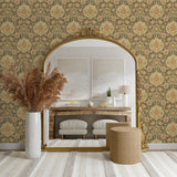 160152WR Caspian vintage peel and stick wallpaper accent from Surface Style