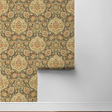 160152WR Caspian vintage peel and stick wallpaper roll from Surface Style