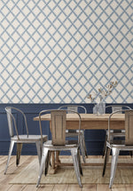160160WR geometric peel and stick wallpaper dining room from Surface Style